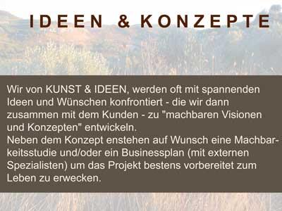 KUNST & IDEEN entwickelt Konzepte f&uuml;r alle Visionen und Ideen
Innen Architektur Ideen Konzepte f&uuml;r Gastronomie Projekte werden von Milo st&auml;ndig weiter entwickelt